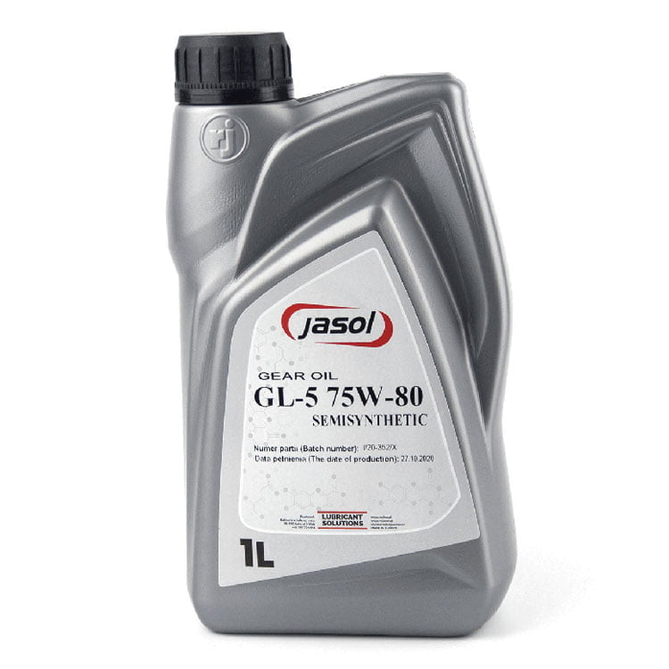 JASOL GEAR OIL GL5 75W80 SEMISYNTHETIC 1L