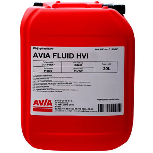 AVIA FLUID HVI 22 20L