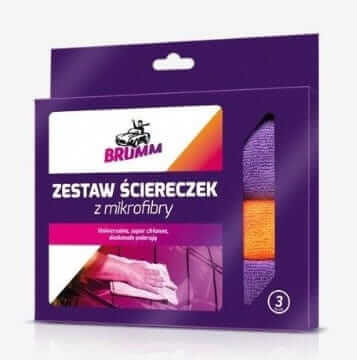 BRUMM ZESTAW ŚCIERECZEK Z MIKROFIBRY 3SZT