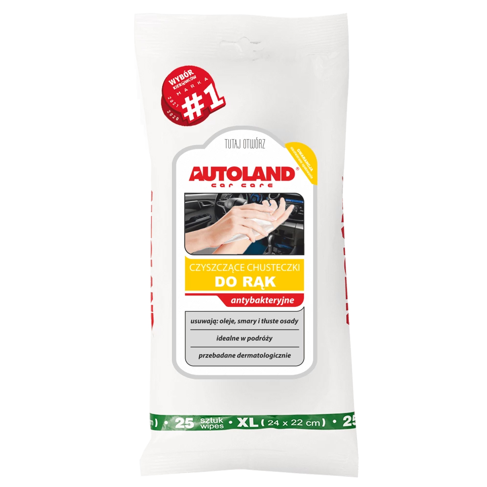 autoland chusteczki do rąk AUTOLAND CHUSTECZKI DO RĄK 25SZT