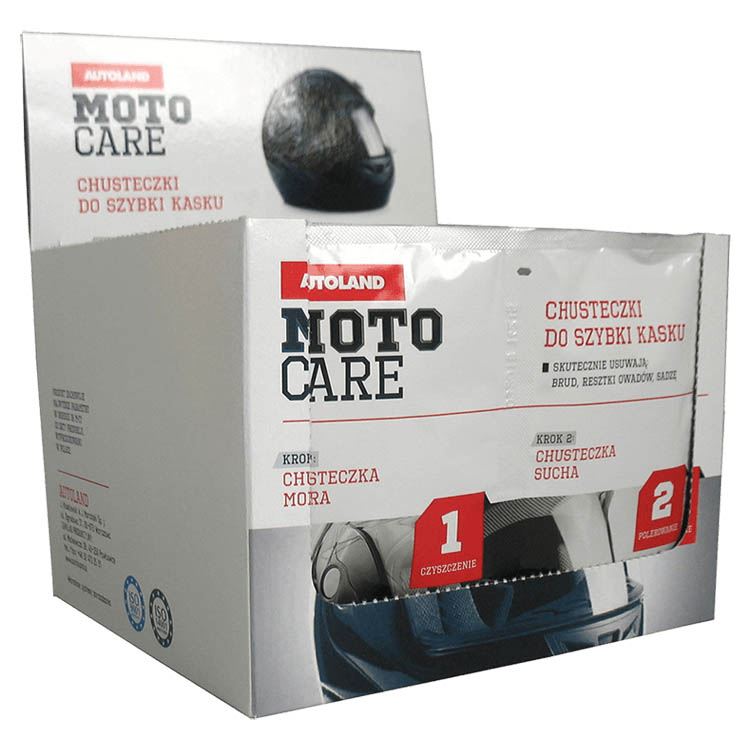 autoland moto care chusteczki do kaskow 2szt AUTOLAND MOTO CARE CHUSTECZKI DO KASKÓW 2SZT
