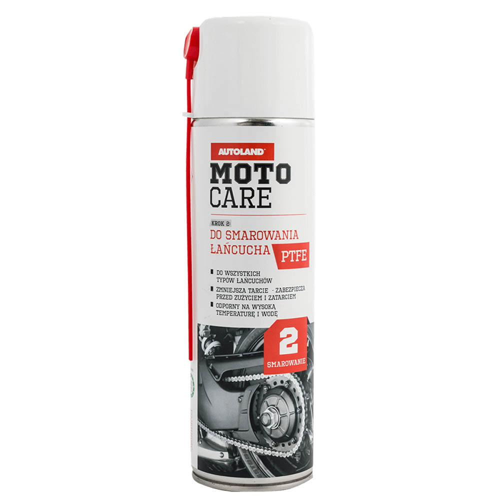 moto care do smarowania łańcucha ptfe AUTOLAND MOTO CARE DO SMAROWANIA ŁAŃCUCHA PTFE 500ML