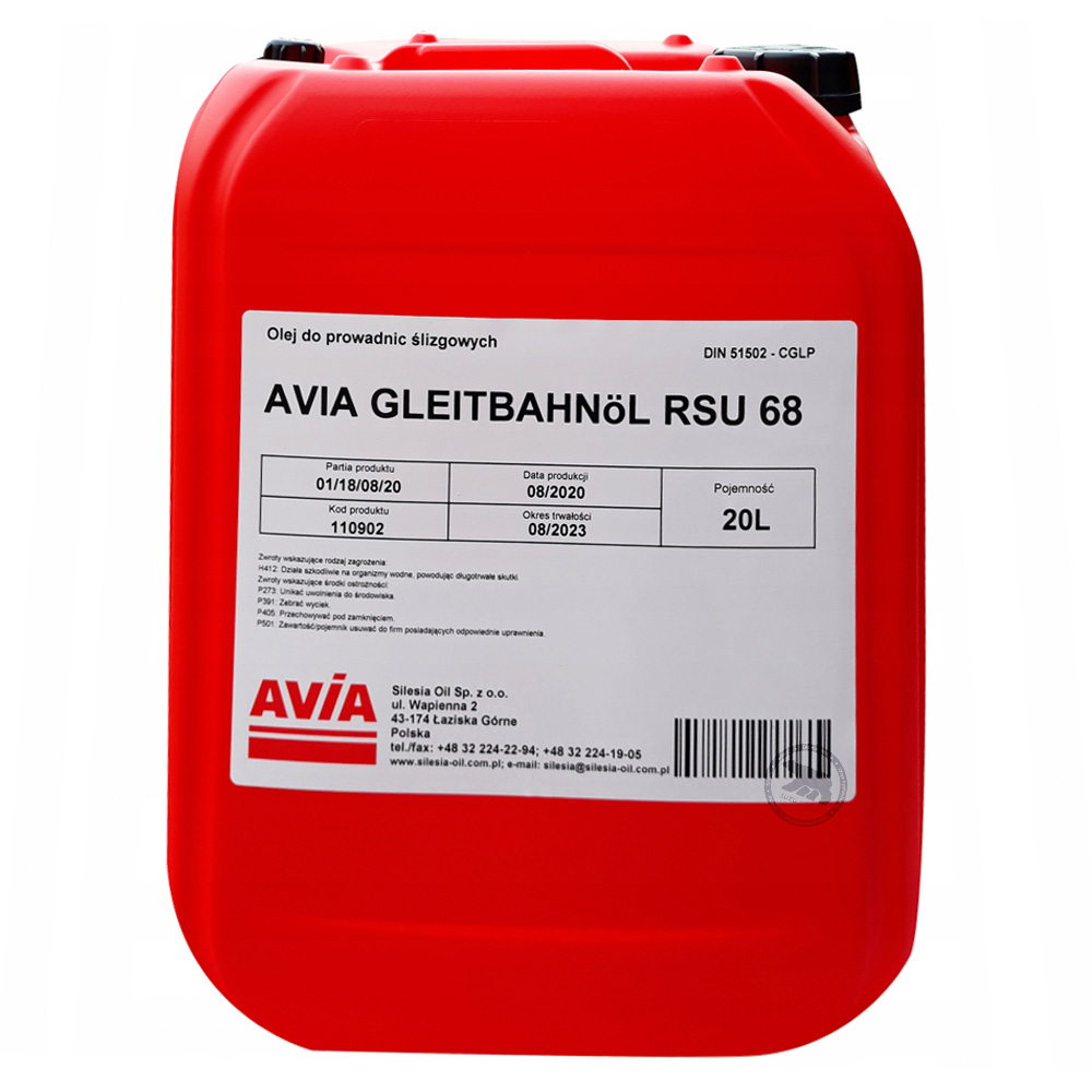 Avia Gleitbahnol RSU 68 AVIA GLEITBAHNOL RSU 68 20L