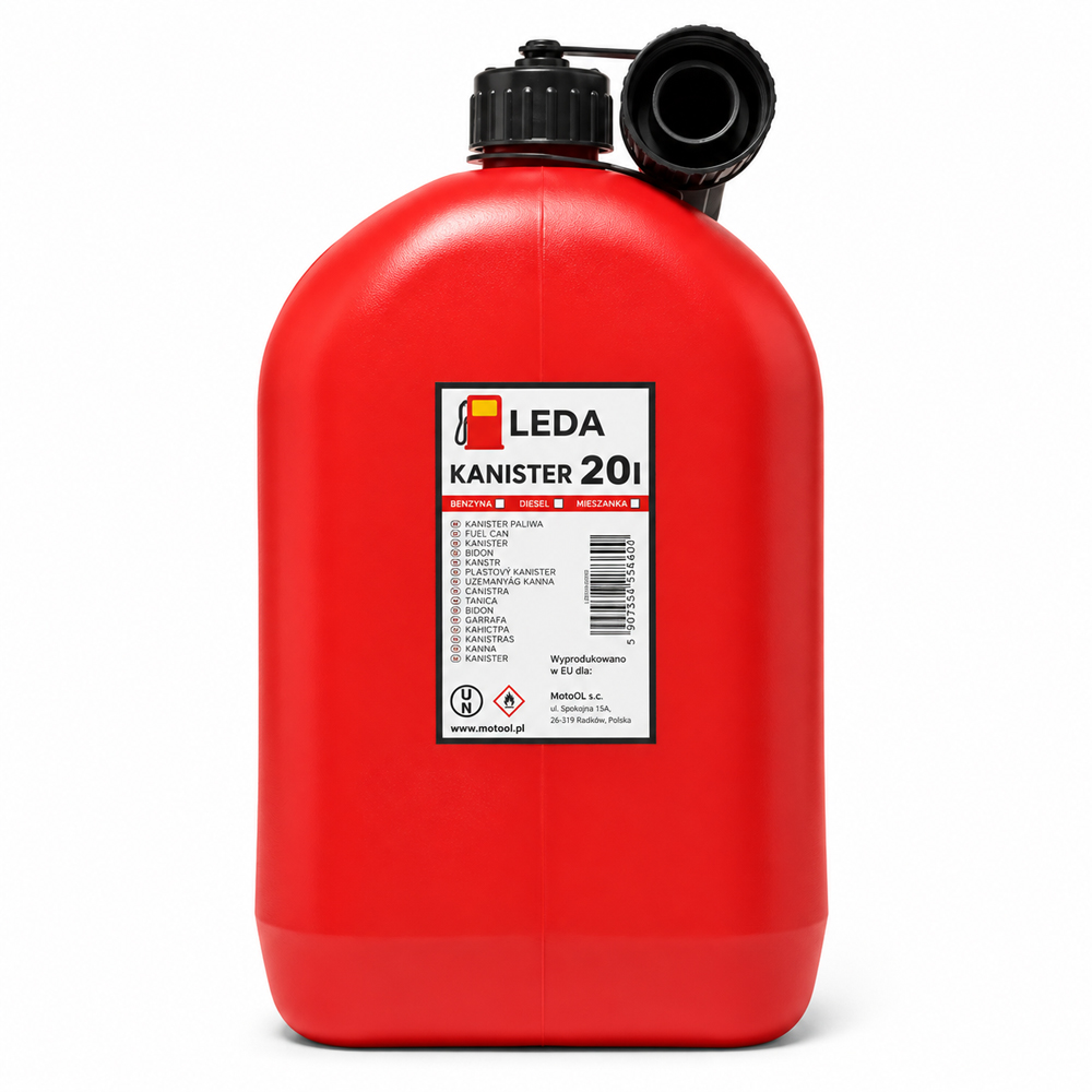 LEDA KANISTER NA PALIWO CZERWONY 20L