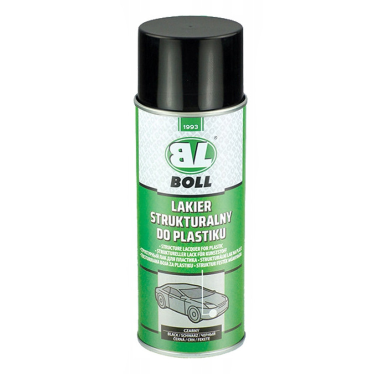 boll lakier strukturalny do plastiku czarny BOLL LAKIER STRUKTURALNY DO PLASTIKU CZARNY 400ML