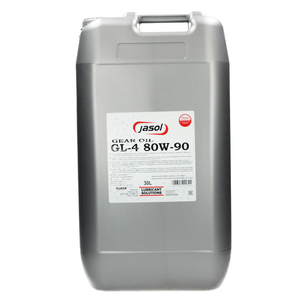 jasol gear oil gl4 80w90 30l JASOL GEAR OIL GL4 80W90 30L