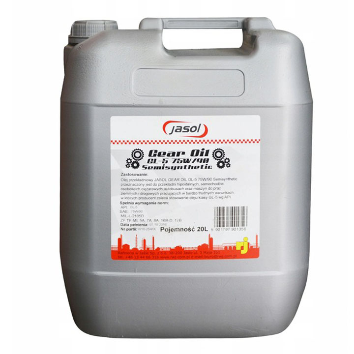 JASOL GEAR OIL GL5 75W90 SEMISYNTHETIC 20L