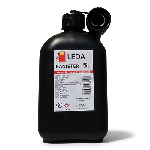 Leda kanister na paliwo czarny 5l LEDA KANISTER NA PALIWO CZARNY 5L