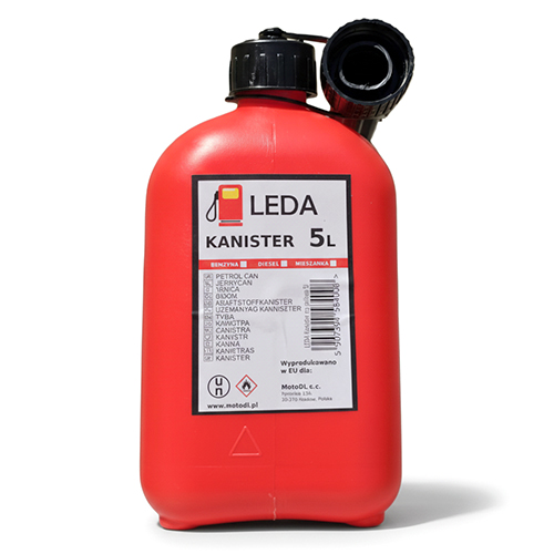 leda kanister na paliwo czerwony LEDA KANISTER NA PALIWO CZERWONY 5L