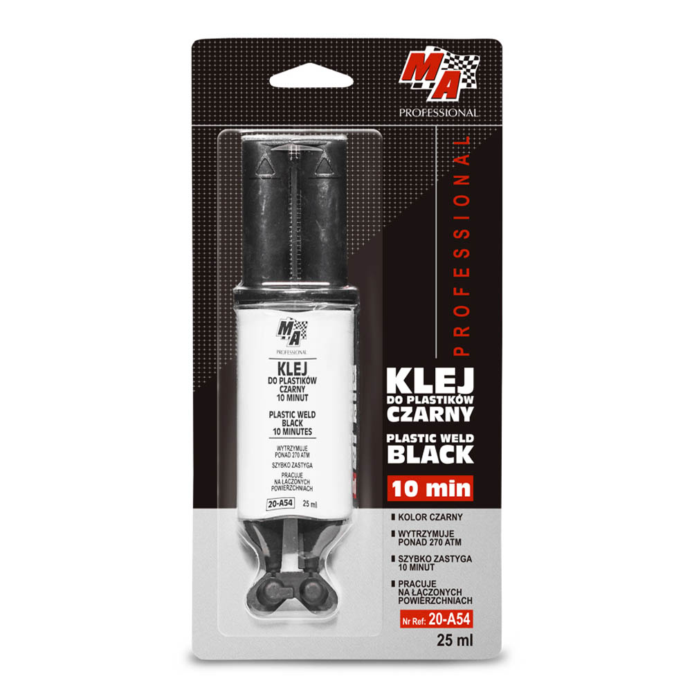 MA PROFESSIONAL KLEJ DO PLASTIKÓW CZARNY 25ML