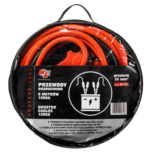 Ma Professional Przewody Rozruchowe 1200A 6M MA PROFESSIONAL PRZEWODY ROZRUCHOWE 1200A 6M