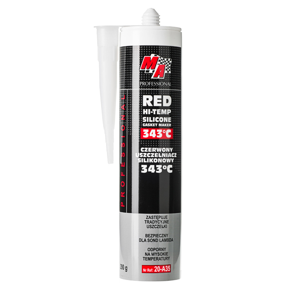 MA Professional Uszczelniacz silikonowy czerwony MA PROFESSIONAL USZCZELNIACZ SILIKONOWY CZERWONY 290G