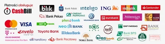 Obsługiwane metody płatności