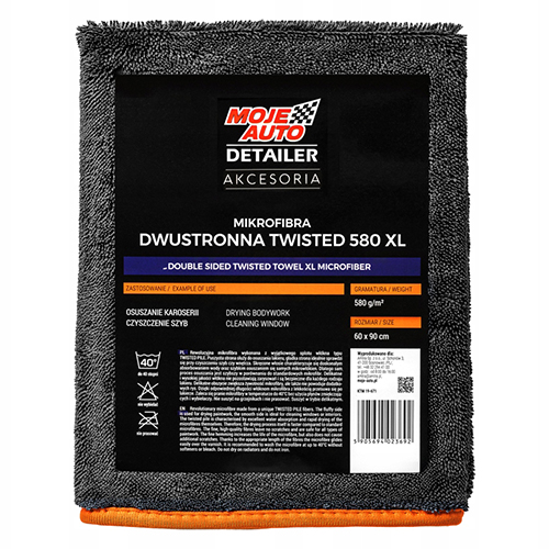 MOJE AUTO DETAILER MIKROFIBRA DWUSTRONNA TWISTED 580 XL