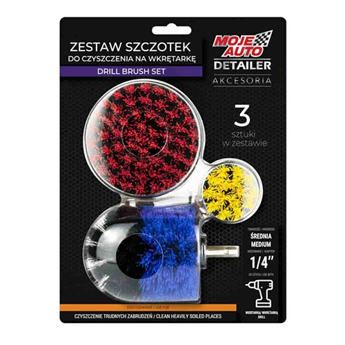 detailer zestaw szczotek do czyszczenia MOJE AUTO DETAILER ZESTAW SZCZOTEK DO CZYSZCZENIA