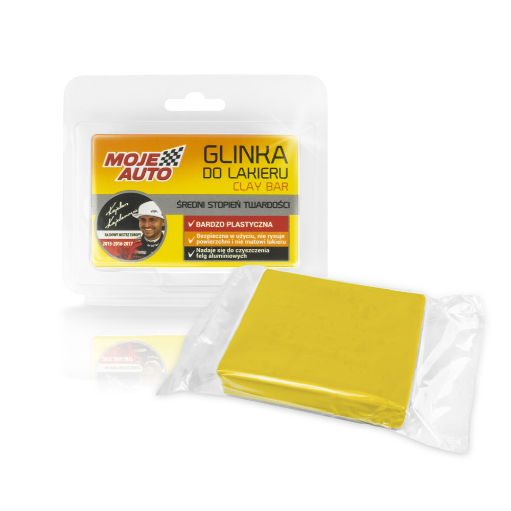 moje auto glinka do lakieru średnia 160g MOJE AUTO GLINKA DO LAKIERU ŚREDNIA 160G