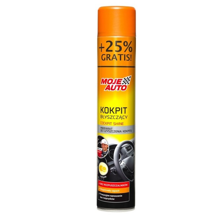 kokpit błyszczący cytrynowy 600ml MOJE AUTO KOKPIT BŁYSZCZĄCY CYTRYNOWY 600ML