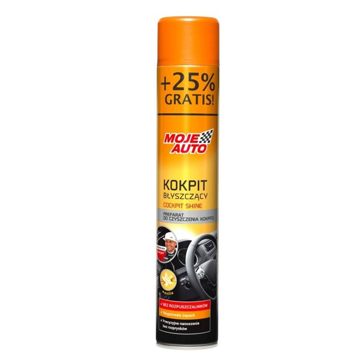 kokpit błyszczący waniliowy 600ml MOJE AUTO KOKPIT BŁYSZCZĄCY WANILIOWY 600ML