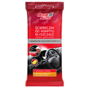 MOJE AUTO ŚCIERECZKI DO KOKPITU BŁYSZCZĄCE CYTRYNA
