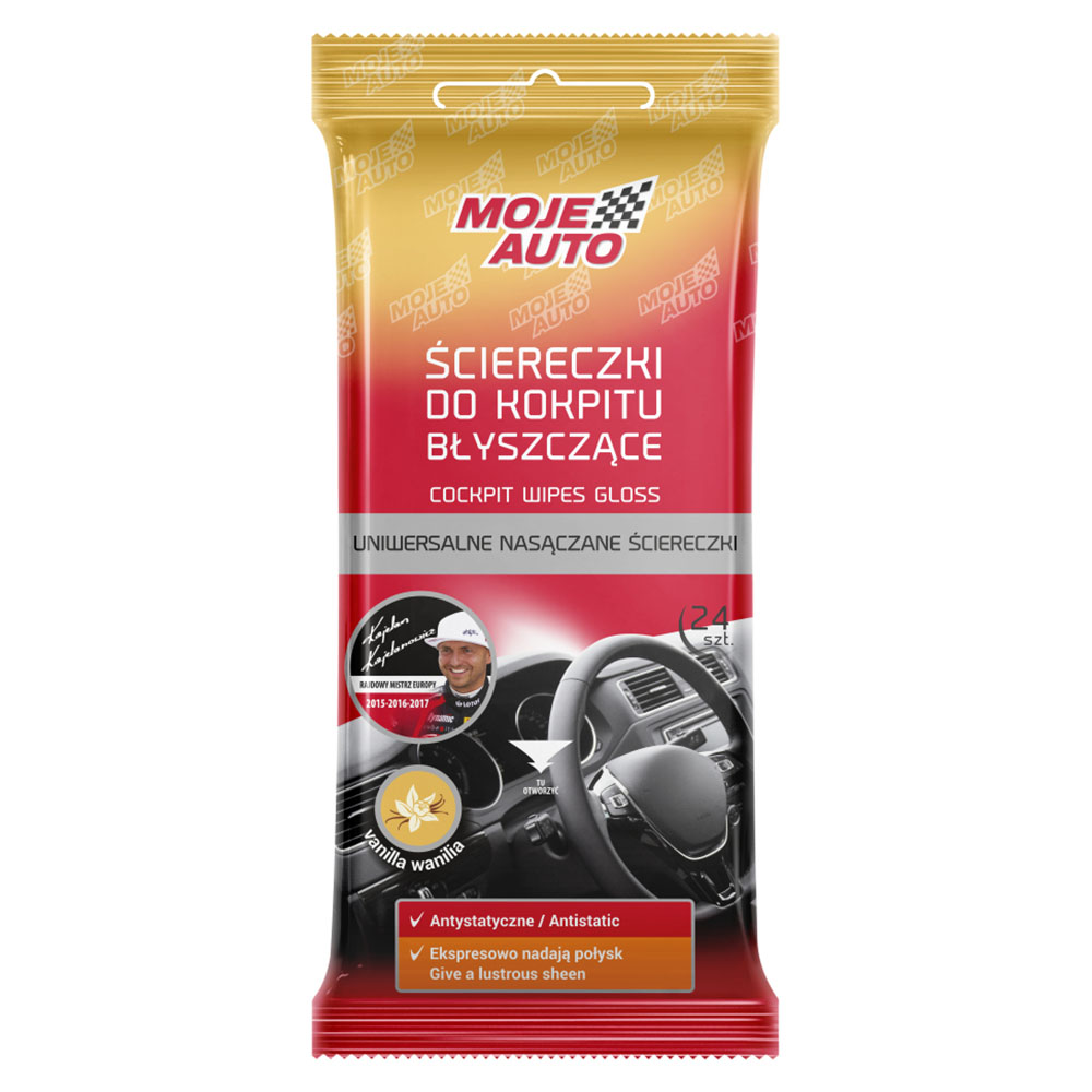 MOJE AUTO ŚCIERECZKI DO KOKPITU BŁYSZCZĄCE WANILIA