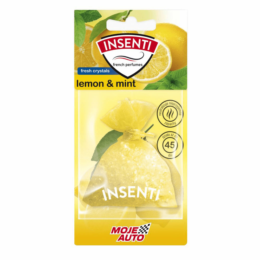 moje auto woreczek zapachowy lemon mint MOJE AUTO WORECZEK ZAPACHOWY LEMON MINT 20G