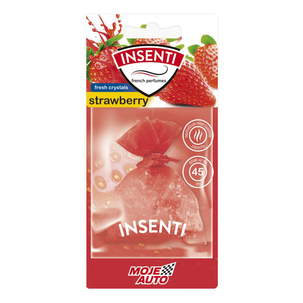 moje auto woreczek zapachowy strawberry MOJE AUTO WORECZEK ZAPACHOWY STRAWBERRY 20G