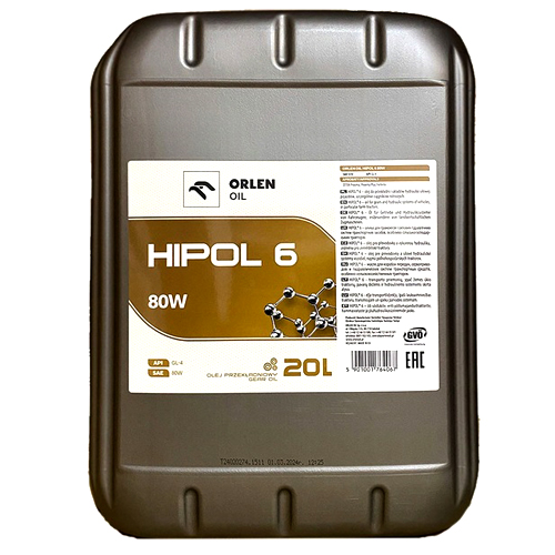 Orlen Hipol 6 GL4 80W ORLEN HIPOL 6 GL4 80W 20L