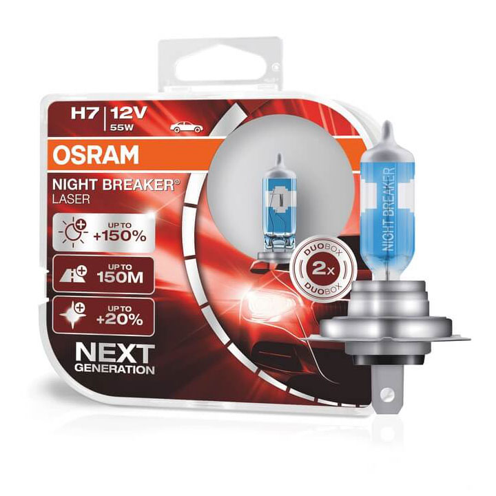 osram h7 12v 55w nbl150 2 szt OSRAM H7 12V 55W NBL+150% 2 szt
