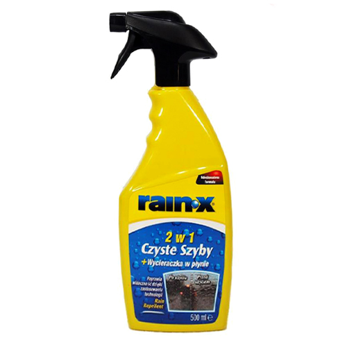 RAIN-X CZYSTE SZYBY 2W1 + WYCIERACZKA 500ML 60-113