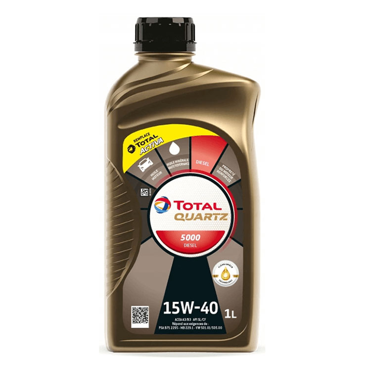 TOTAL QUARTZ 5000 DIESEL 15W40 1L