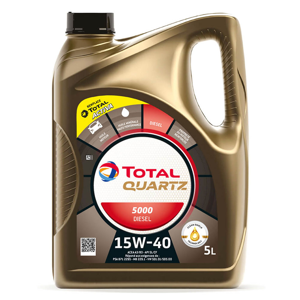 TOTAL QUARTZ 5000 DIESEL 15W40 5L