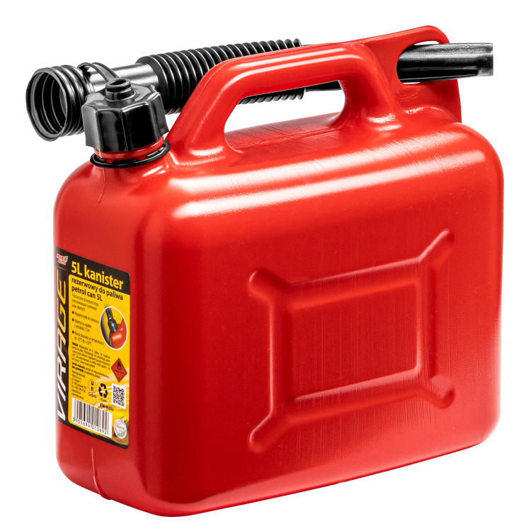 Virage kanister do paliwa czerwony 5l VIRAGE KANISTER DO PALIWA CZERWONY 5L